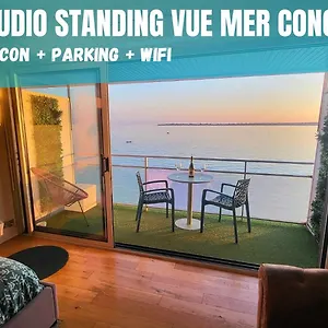 - L'iroizh - - Vue Panoramique - Standing Des Sables Blancs - Parking - Draps & Serviettes Inclus - Near Thalassotherapy - Wifi - Appartement